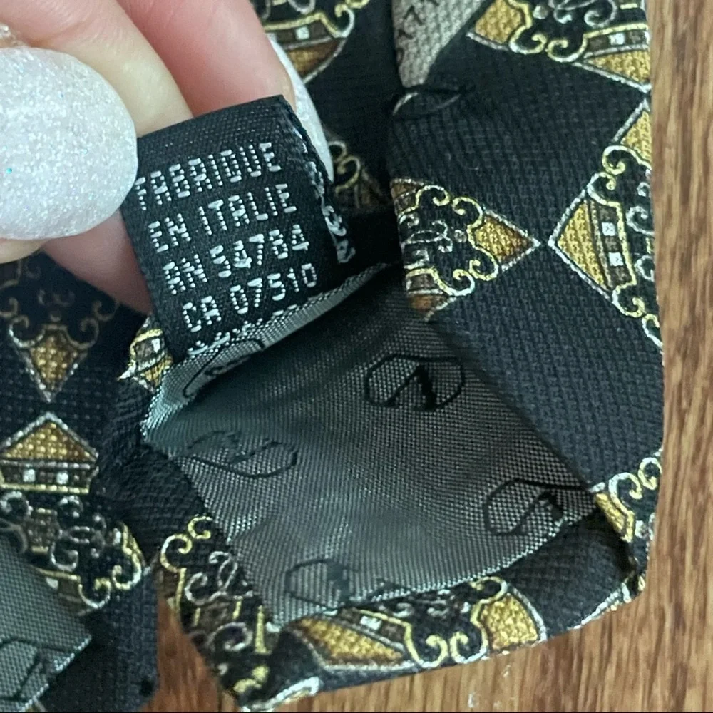 Valentino Cravatte silk tie hand made in Italy - Picture 11 of 13